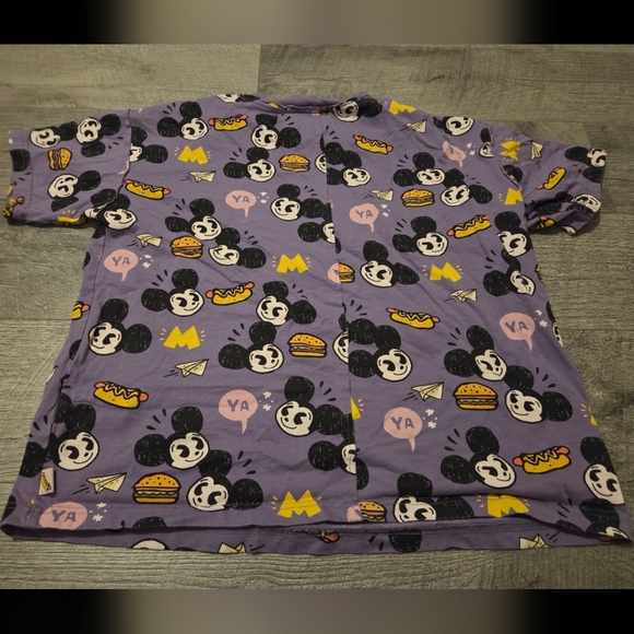 Disney Store LE Mickey Mouse Purple Tee Artist Series by Nanako Kanemitsu Small - Picture 2 of 3